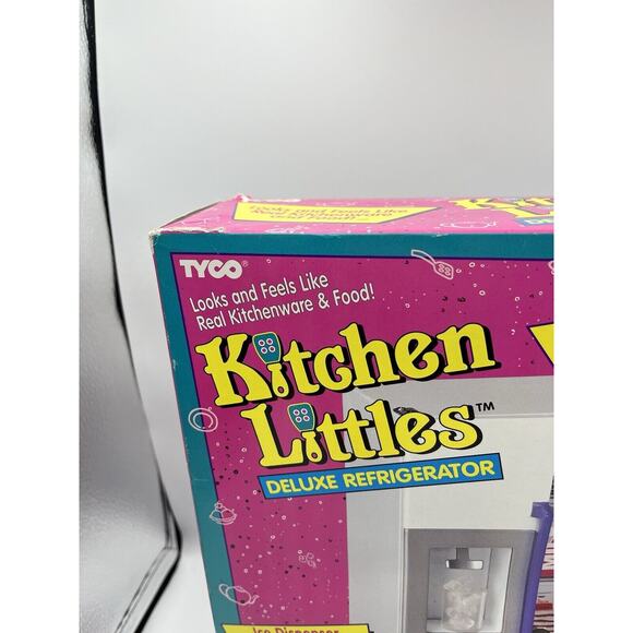 Vintage Tyco Kitchen Littles Deluxe Refrigerator Set Brand New - Picture 2 of 13